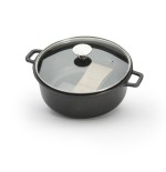 De buyer choc extreme saucepot con tapa de cristal induccion 24cm