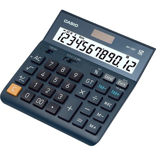 Casio calculadora de oficina sobremesa negro 12 dígitos dh-12et