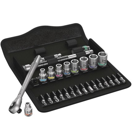 Wera 8100 sa 10 zyklop metal-knarrensatz, zöllig, 1/4", werkzeug-set 05004020001