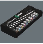Wera zyklop metal-knarrensatz 8100 sa 11, zoll-grössen, werkzeug-set 05004021001