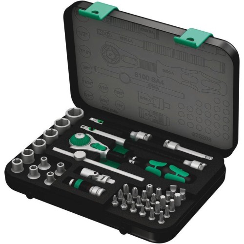 Juego de carraca wera  8100 sa 4 zyklop speed, imperial, 1/4