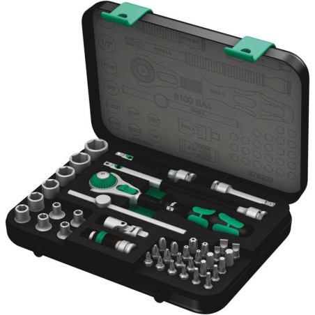 Juego de carraca wera  8100 sa 4 zyklop speed, imperial, 1/4