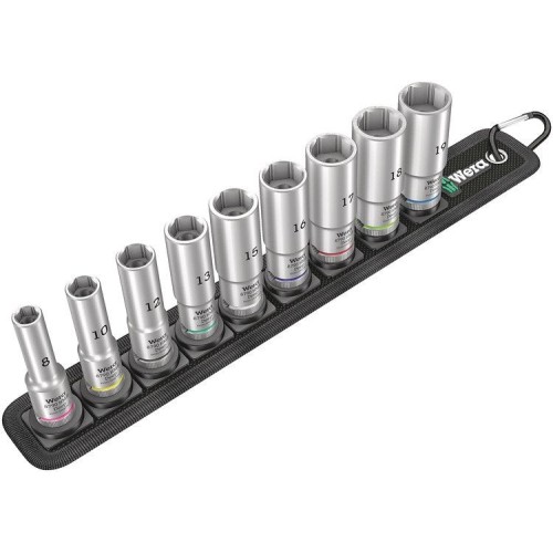 Wera belt b deep 1 socket set 3/8  drive