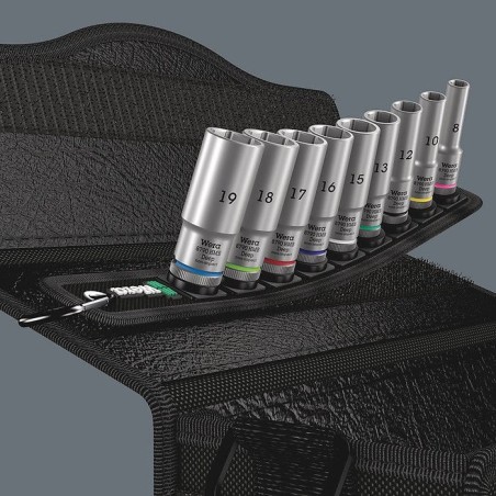 Wera belt b deep 1 socket set 3/8  drive