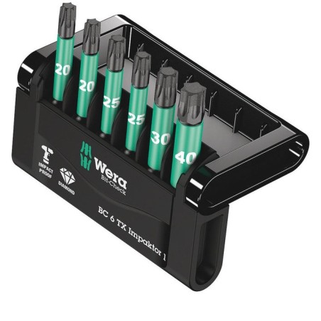 Wera bit-check 6 tx impaktor 1, 1/4", 6-teilig, bit-satz 05057693001