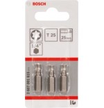 Bosch 3 piezas. puntas de destornillador t25 xh 25mm
