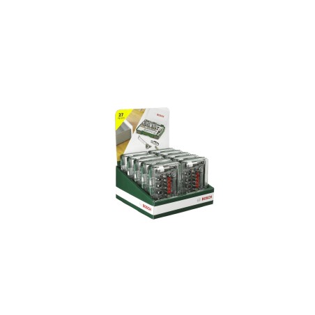 Juego de atornillar bosch color. 27 piezas + trinquete
