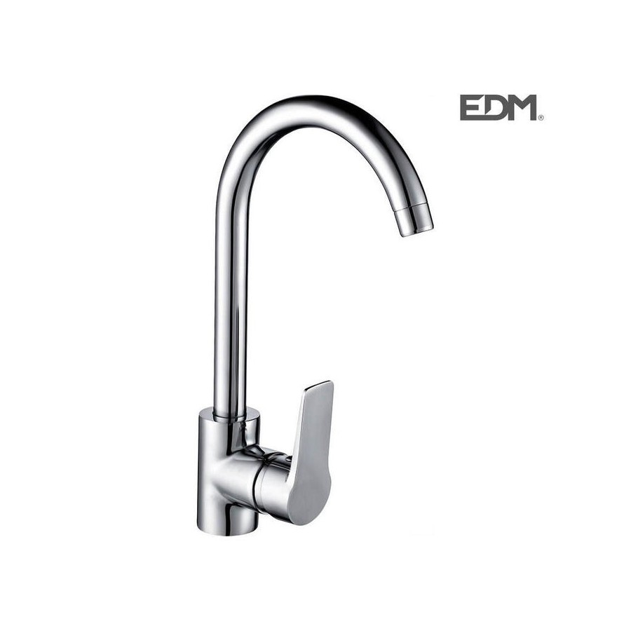 Grifo monomando de cocina. caño alto. serie exelence edm