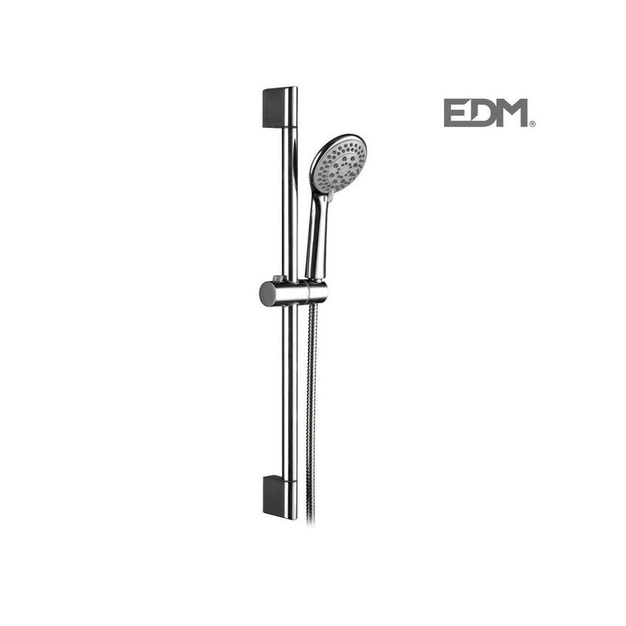 Barra de ducha con flexo y mango. serie exelence edm