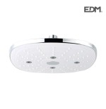 Rociador de ducha anticalcareo. square. color cromo. edm