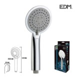 Mango de ducha anticalcareo. moderno. 3 funciones. color cromo. edm