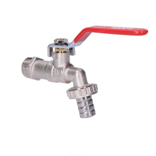 Grifo de esfera - con codo - 1/2" 3/4" - (envasado)