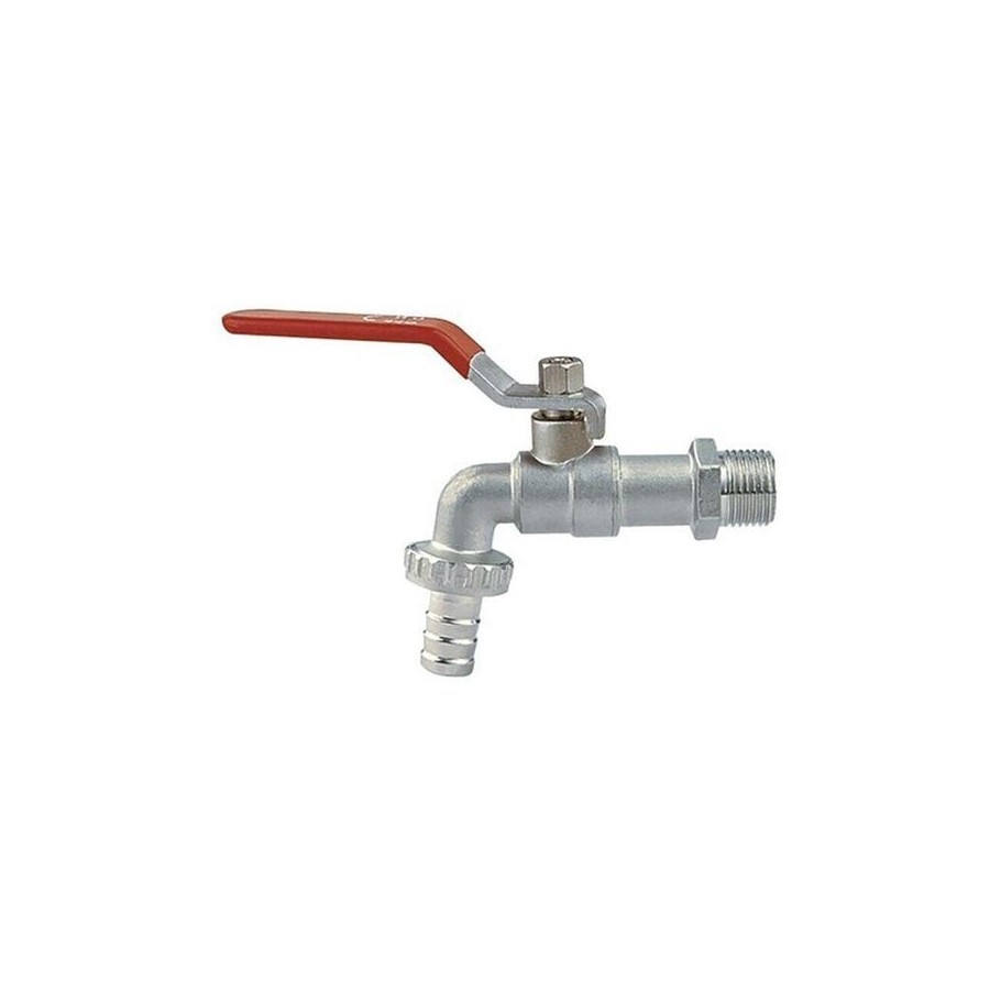 Grifo esfera codo manguera 3/4x1"