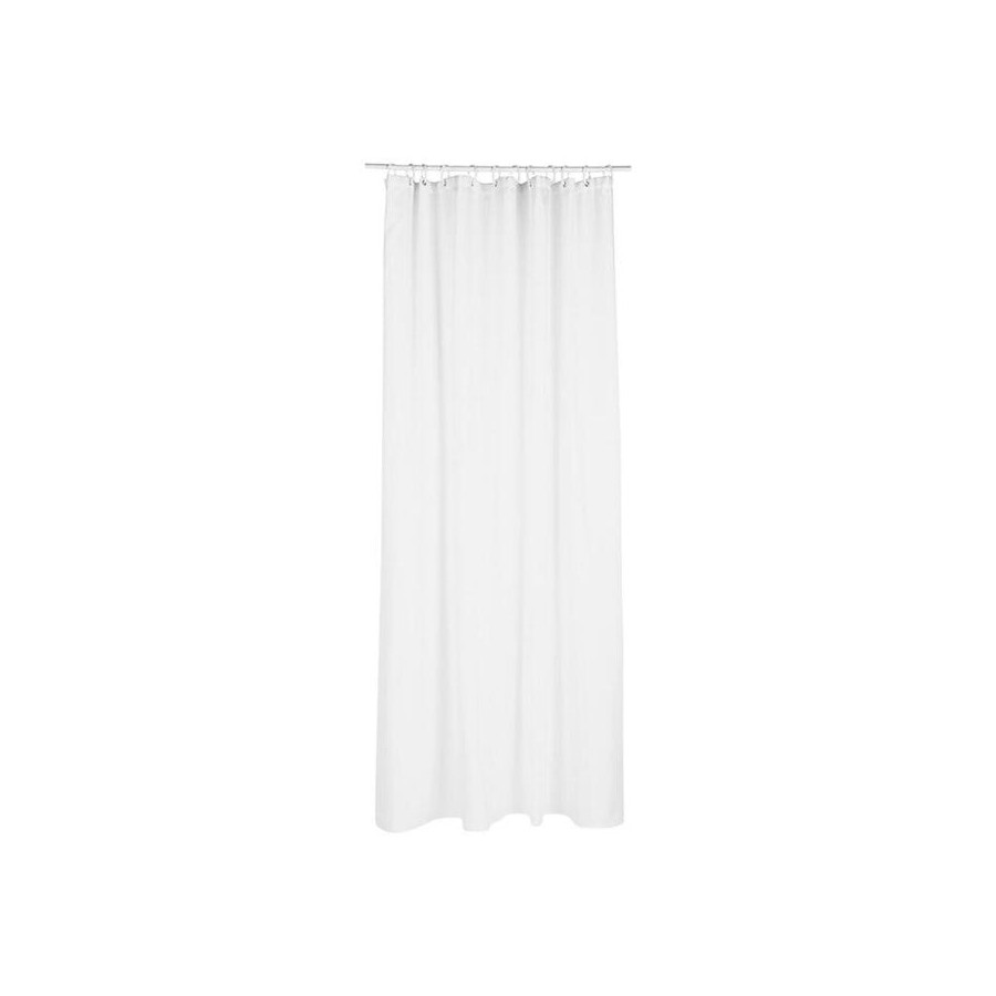 Cortina para baño polyester blanca 180x200cm