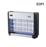 Exterminador de insectos profesional electronico 2x8w 33x9x26cm color cromo/negro edm