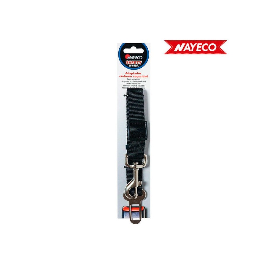Adaptador-cinturon seguridad 20mm negro nayeco