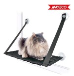 Cama para gatos con ventosas para ventana color negro 65x18x25cm nayeco