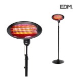 Estufa de cuarzo de exterior con pie - 2000w - edm
