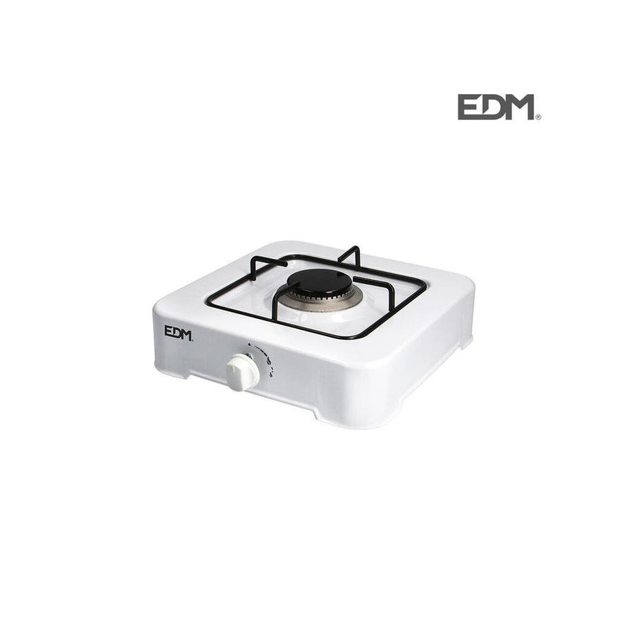 Cocina de gas esmaltada 1 fuego 30x30x10cm edm