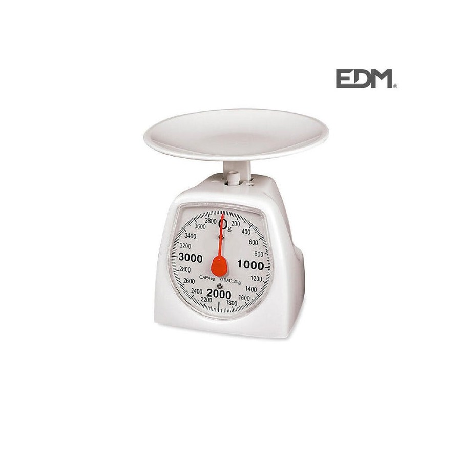 Bascula de cocina mecanica max. 4kg edm