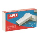 Grapas 22/6-24/6 galvanizadas apli para grapadoras de sobremesa