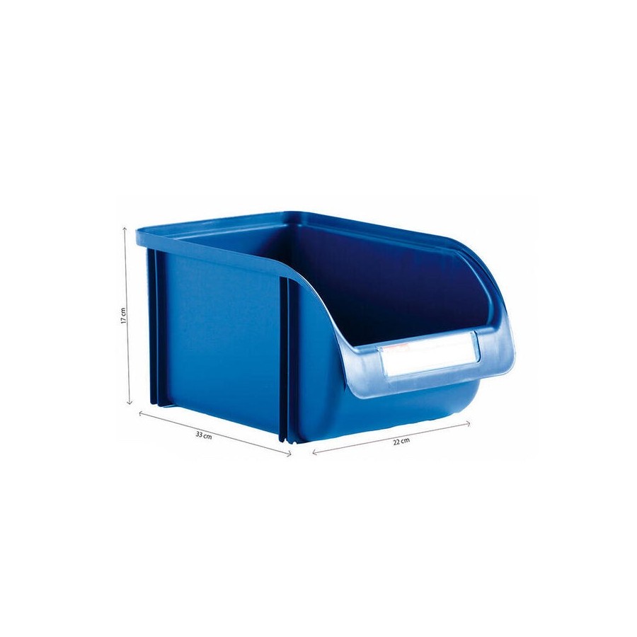 Contenedor 22cm color titanium azul