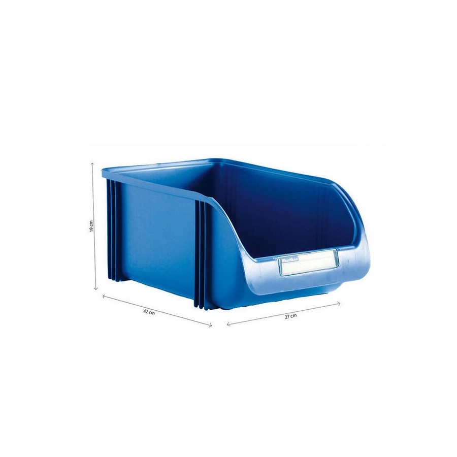 Contenedor 27cm color titanium azul