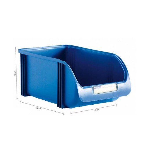Contenedor 30cm color titanium azul