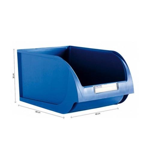 Contenedor 40cm color titanium azul