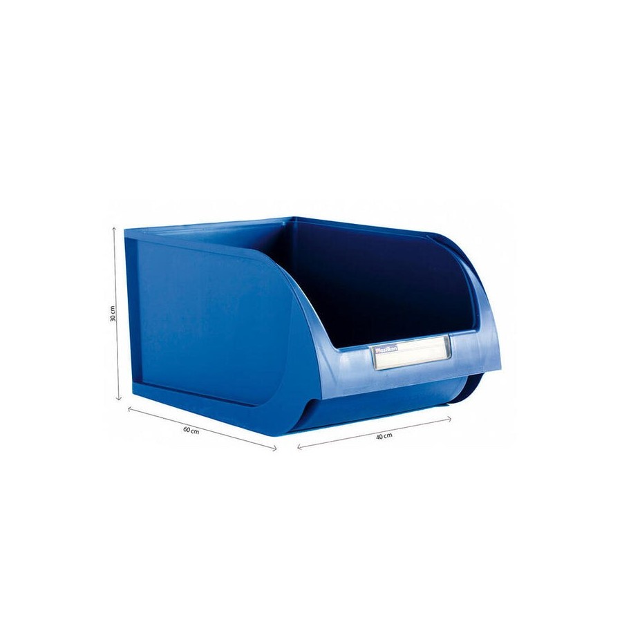 Contenedor 40cm color titanium azul