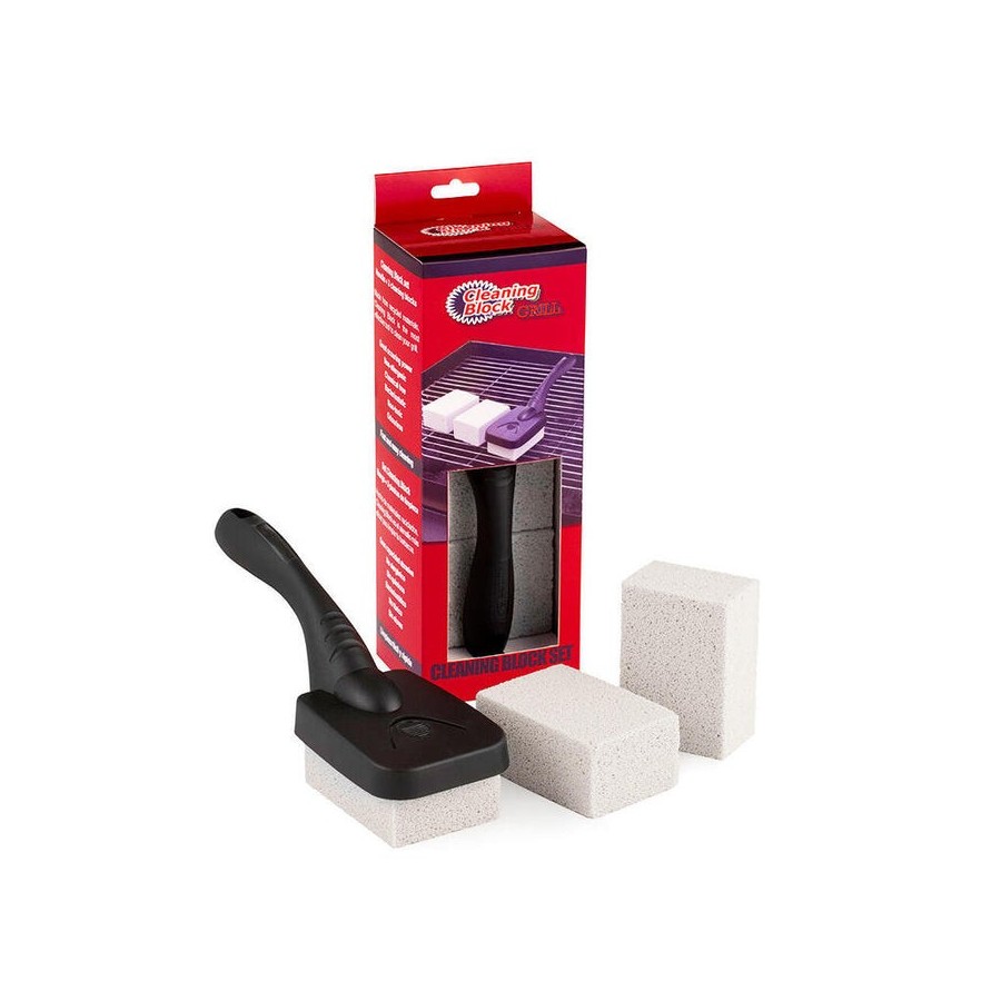 Set 3 cleaning block barbacoas con mango y solapa individual