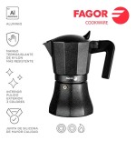 Cafetera tiramisu 6 tazas aluminio 3004 fagor