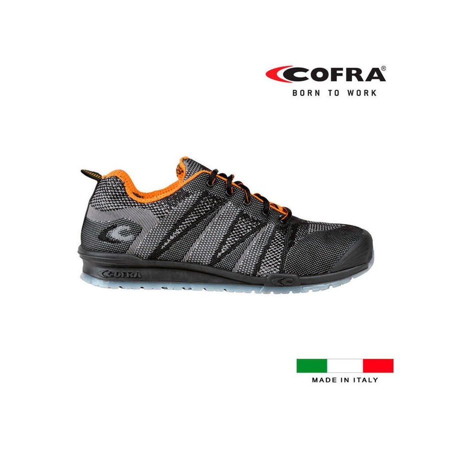 Zapatos de seguridad cofra fluent black s1 talla 39