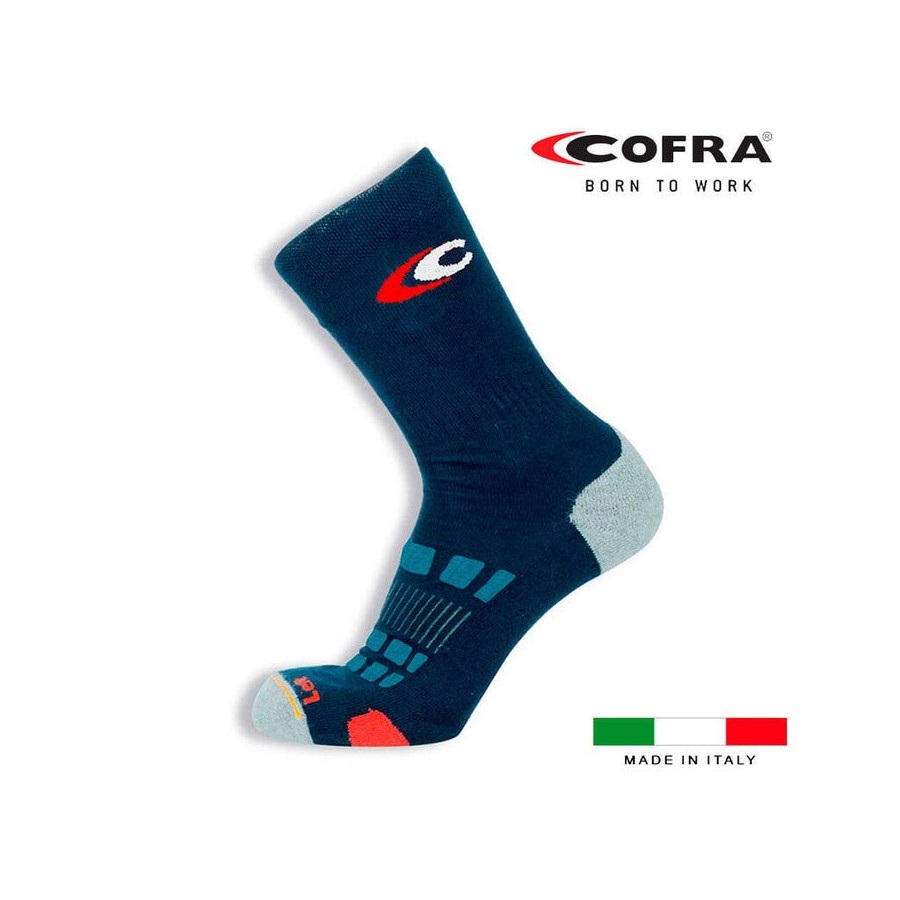 Calcetin top summer azul s (39-41) cofra