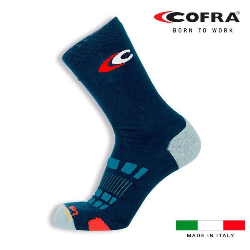 Calcetin top summer azul m (42-44) cofra