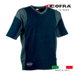 Camiseta java azul marino/gris oscuro cofra talla l