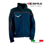 Cazadora forro polar rider azul marino negro cofra talla m