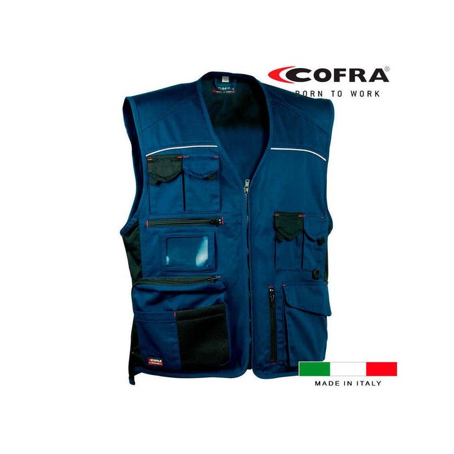 Chaleco expert azul marino negro cofra talla 52
