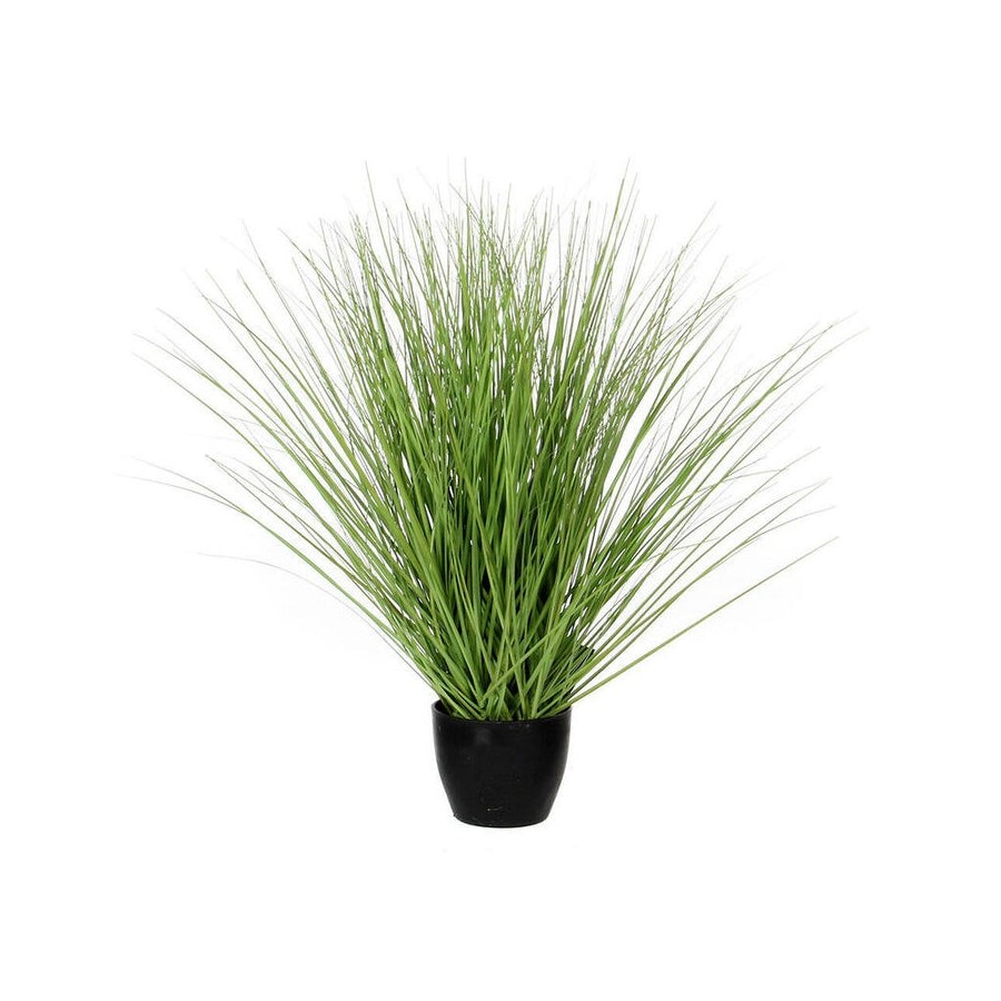 Hierba verde pvc con maceta