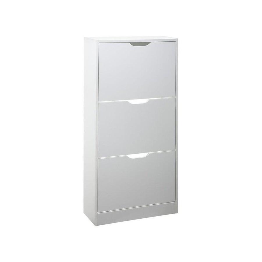 Zapatero de madera 115x60x24cm color blanco