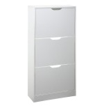 Zapatero de madera 115x60x24cm color blanco