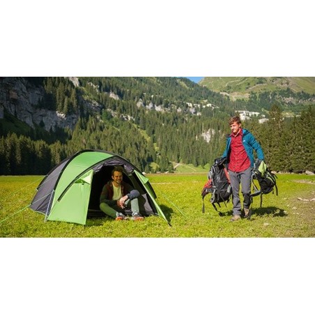 Tienda domo coleman pingora 3 blackout verde claro/gris, con varilla, modelo 2024 2000035203