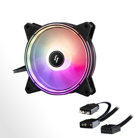 Ventilador chieftec 120mm nova nf-1225-rgb 32x adressable led
