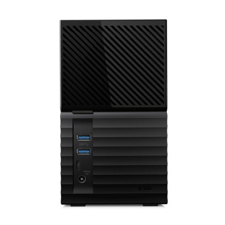 Disco externo hdd western digital my book duo 36 tb desktop raid con usb 3.1 y software de copia de seguridad automática