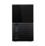 Disco externo hdd western digital my book duo 36 tb desktop raid con usb 3.1 y software de copia de seguridad automática