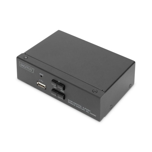 Digitus kvm switch 2x1 hdmi 2-port single display 4k/30hz freesync