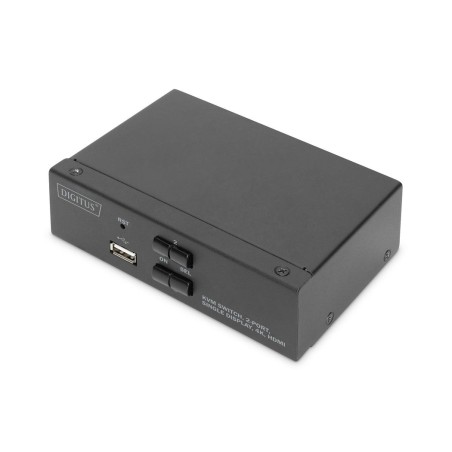 Digitus kvm switch 2x1 hdmi 2-port single display 4k/30hz freesync