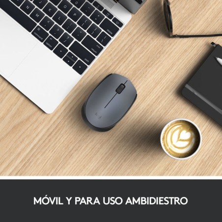 Ratón logitech m170 inalambrico gris 910-004642