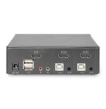 Digitus kvm switch 2x1 hdmi 2-port single display 4k/30hz freesync