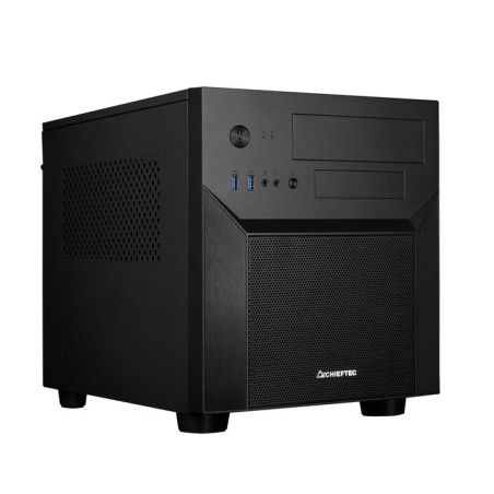 Caja pc chieftec caja gaming series / matx minitower, ci-02b-op, sin fuente, negro 2xusb3.0/1xusb2.0
